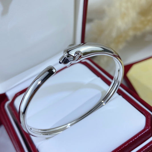 [✨ROSE✨]PANTHERE SILVER OPEN BRACELET