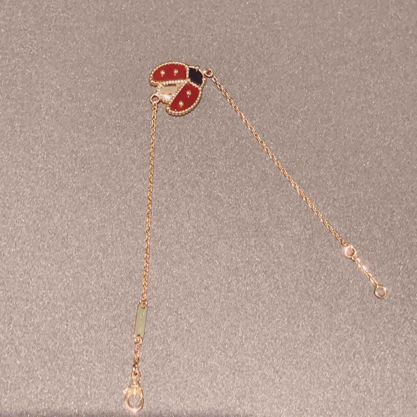 [✨ROSE✨]LUCKY SPRING 1 MOTIF PINK GOLD BRACELET