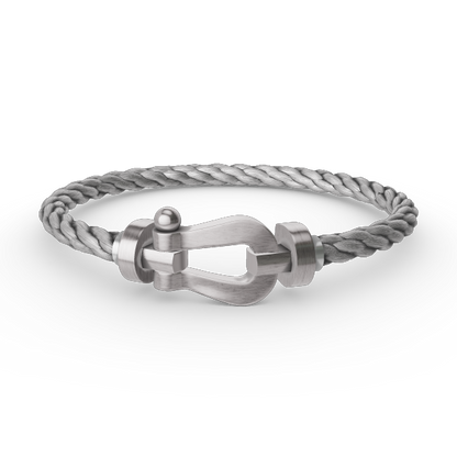 [✨ROSE✨]FORCE LARGE HORSESHOE NO DIAMOND BRACELET SILVER