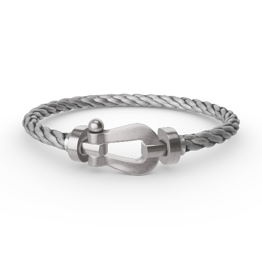 [✨ROSE✨]FORCE LARGE HORSESHOE NO DIAMOND BRACELET SILVER