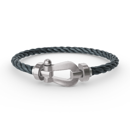 [✨ROSE✨]FORCE LARGE HORSESHOE NO DIAMOND BRACELET SILVER