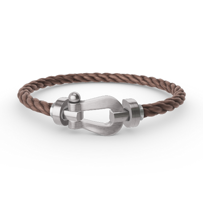 [✨ROSE✨]FORCE LARGE HORSESHOE NO DIAMOND BRACELET SILVER