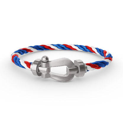 [✨ROSE✨]FORCE LARGE HORSESHOE NO DIAMOND BRACELET SILVER