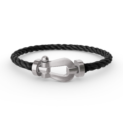 [✨ROSE✨]FORCE LARGE HORSESHOE NO DIAMOND BRACELET SILVER