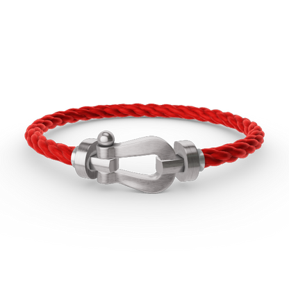 [✨ROSE✨]FORCE LARGE HORSESHOE NO DIAMOND BRACELET SILVER