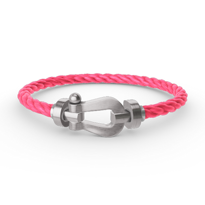 [✨ROSE✨]FORCE LARGE HORSESHOE NO DIAMOND BRACELET SILVER