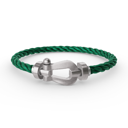 [✨ROSE✨]FORCE LARGE HORSESHOE NO DIAMOND BRACELET SILVER