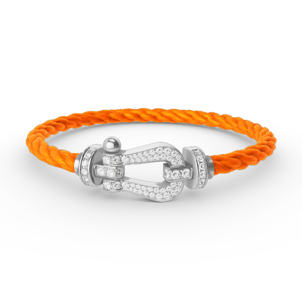 [✨ROSE✨]FORCE LARGE HORSESHOE FULL DIAMOND BRACELET SILVER