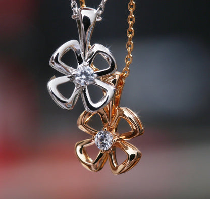 [✨ROSE✨]FIOREVER NECKLACE DIAMOND CENTER