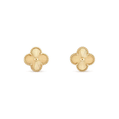 [✨ROSE✨]CLOVER MEDIUM 1 MOTIFS LASER EARRINGS