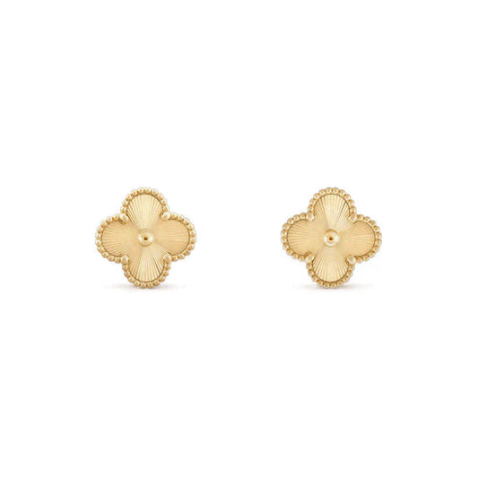 [✨ROSE✨]CLOVER MEDIUM 1 MOTIFS LASER EARRINGS