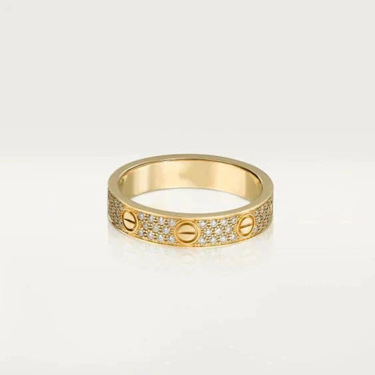 [✨ROSE✨]LOVE RING 3.6MM DIAMOND PAVED