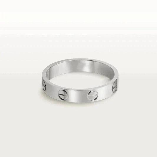 [✨ROSE✨]LOVE RING 4MM 1 DIAMOND SILVER
