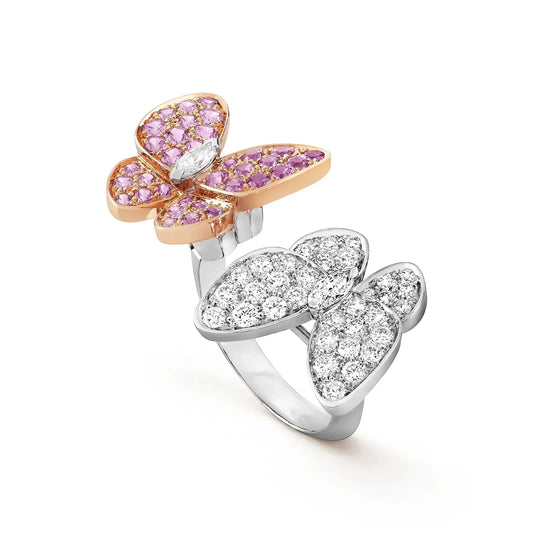 [✨ROSE✨]TWIN BUTTERFLY DIAMOND RING