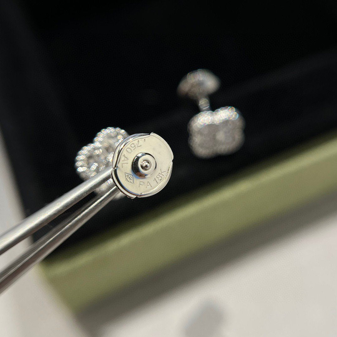 [✨ROSE✨]CLOVER MINI DIAMOND STUD EARRINGS