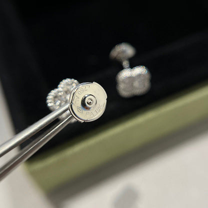 [✨ROSE✨]CLOVER MINI DIAMOND STUD EARRINGS